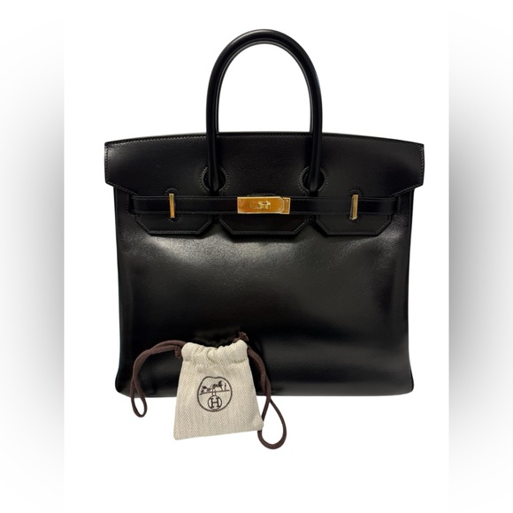 HERMÈS Handbags - Hermes Black Box Calf Birkin HAC 32 GHW 2H0509